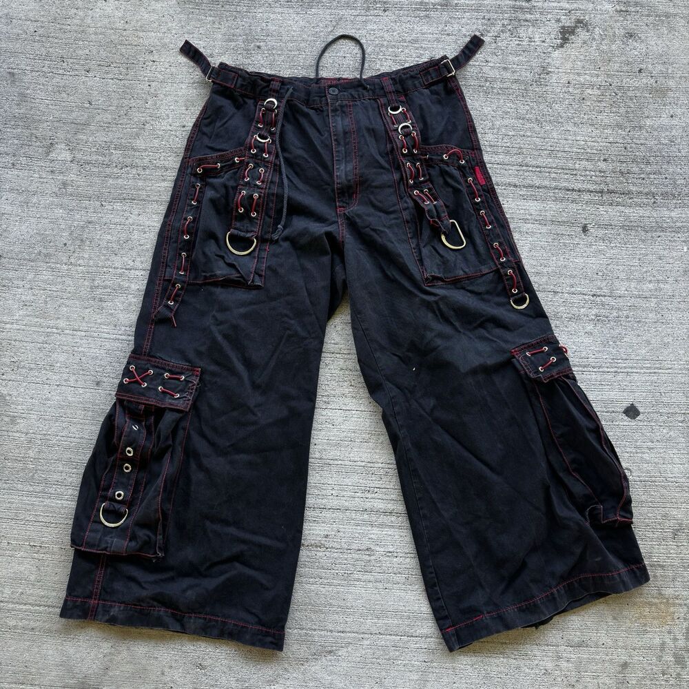 Vintage Rave Tripp NYC Wide-Leg Grunge Emo Skater Pants - Picture 3 of 5